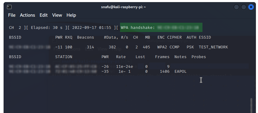 Airodump Handshake